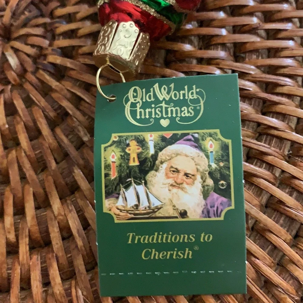 Old World Christmas Hanging Ornament Baby’s 1st Christmas Bear Please Read NWT